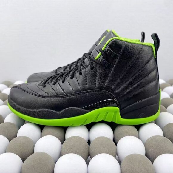AJ12-Air Jordan 12 Black Green City Limited